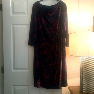 Woman’s Lauren Navy Paisley Dress